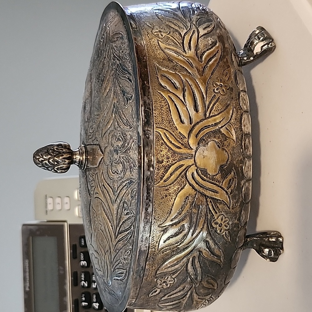 Silver plated jewelry box
